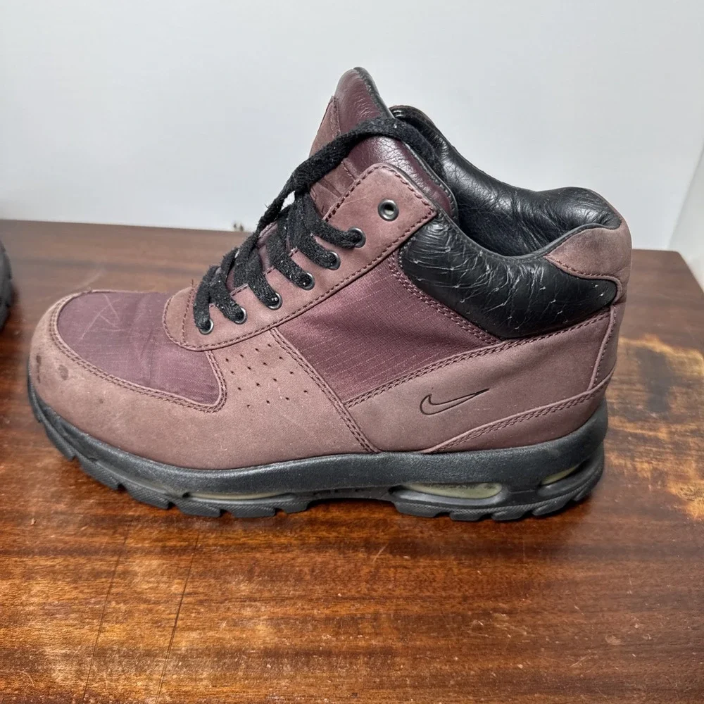 Nike ACG All-Trac Mens Hiking Boots Sz 9 Dark Maroon Outdoor Trail Camping